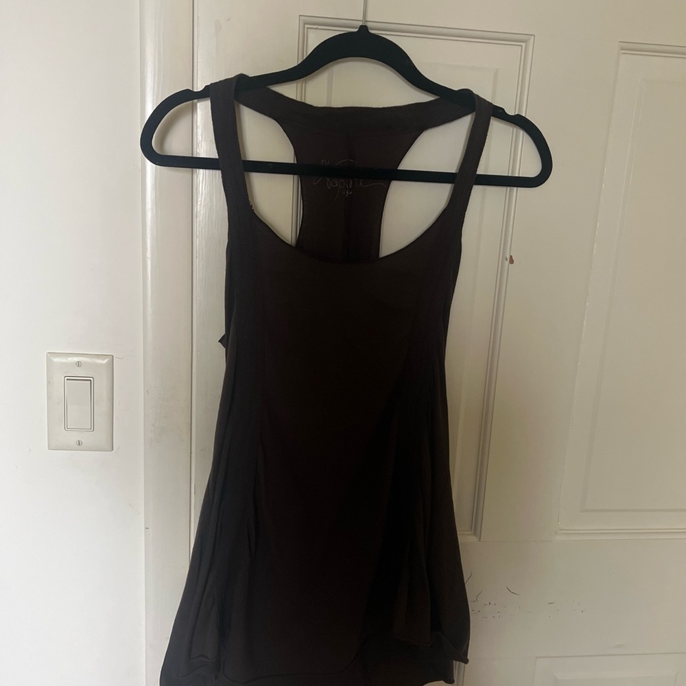 100% cotton M racerback flared tank